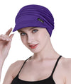 Focuscare Myk cellegift for kvinner, bambus baseball cap, turban for hårtap