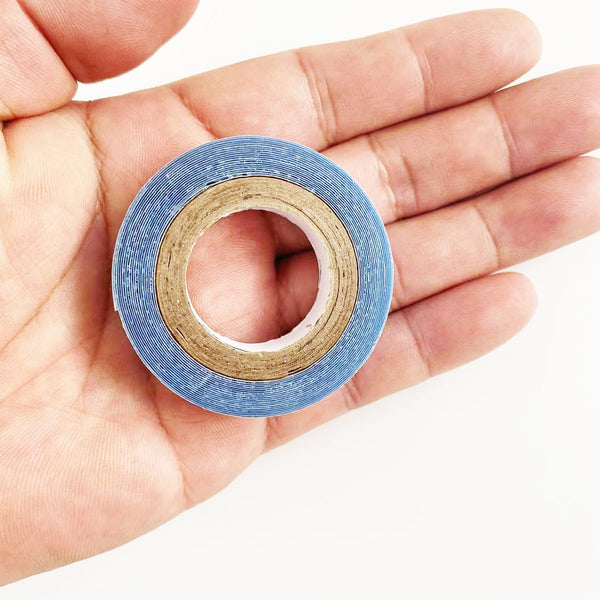 Mer enn 3 måneder holder tiden dobbeltsidig hårforlengelse tape hårbånd (10mmx3yards, hvitt)