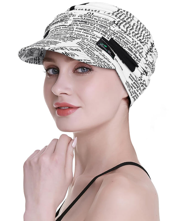 Focuscare Myk cellegift for kvinner, bambus baseball cap, turban for hårtap