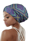 Focuscare Satin foret søvn Slouchy Cap Curly Girl Slap Headwear Gaver til krusete hårkvinner