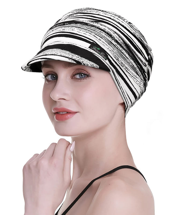 Focuscare Myk cellegift for kvinner, bambus baseball cap, turban for hårtap