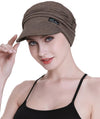 Focuscare Myk cellegift for kvinner, bambus baseball cap, turban for hårtap