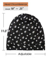 Focuscare Satin foret søvn Slouchy Cap Curly Girl Slap Headwear Gaver til krusete hårkvinner