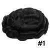 Generisk hårsystem for menn toupee fin mono hårstykke europeisk menneskehår erstatning npu hud rundt toupee for menn (5# middels lysebrun, 8x10 ""-120% middels lys til middels tetthet)