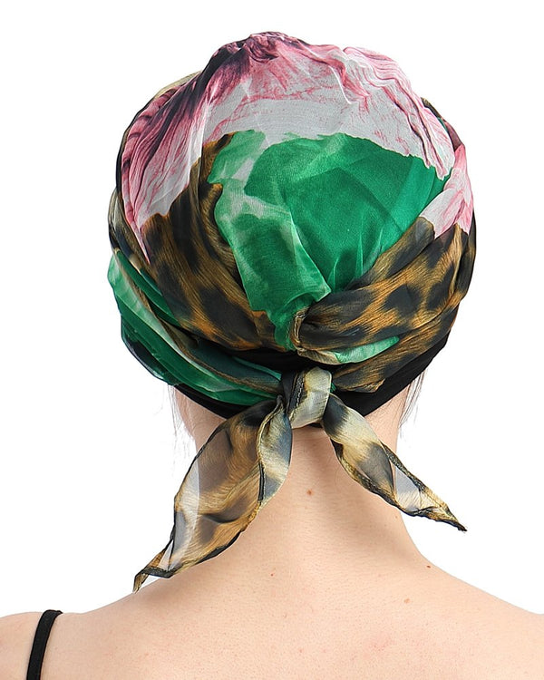 Chemo Turban for kreftkvinner krefthodeklær hodeknapp skjerf cap