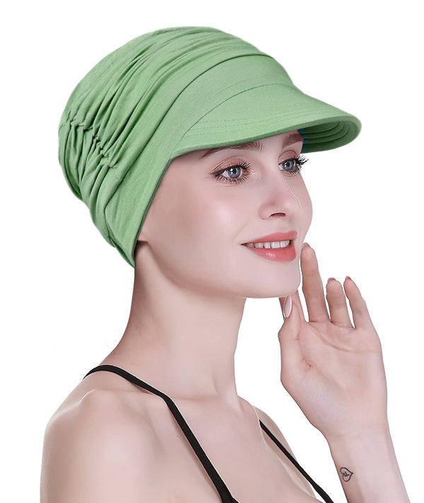 Focuscare Myk cellegift for kvinner, bambus baseball cap, turban for hårtap