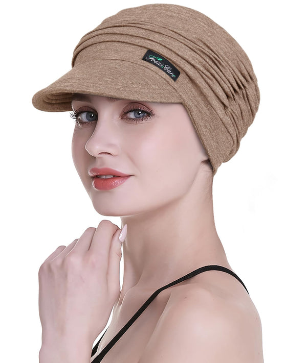 Focuscare Myk cellegift for kvinner, bambus baseball cap, turban for hårtap