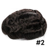 Blavzehair herre toupee sveitsiske blonder hårstykker europeiske humarhair erstatningssystem naturlig hårfestetuppe for menn lemmer med pu menn hårsystem. (1B# av svart, 6 "x9).