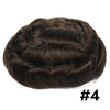 Generisk hårsystem for menn toupee fin mono hårstykke europeisk menneskehår erstatning npu hud rundt toupee for menn (5# middels lysebrun, 8x10 ""-120% middels lys til middels tetthet)