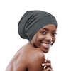 Focuscare Satin foret søvn Slouchy Cap Curly Girl Slap Headwear Gaver til krusete hårkvinner