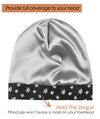 Focuscare Satin foret søvn Slouchy Cap Curly Girl Slap Headwear Gaver til krusete hårkvinner