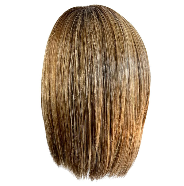 Gabor Glam Era skulderlengde Bob parykk, elegant og trendy med midtdel, gjennomsnittlig cap-GF31-29 brennende kobber