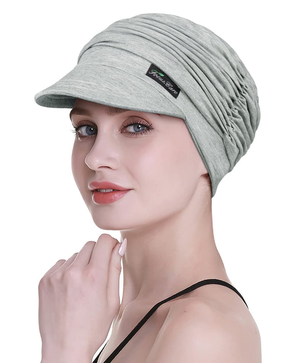 Focuscare Myk cellegift for kvinner, bambus baseball cap, turban for hårtap
