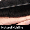 Mens toupee menneskehårstykke parykker erstatningssystem full sveitsisk blonder bleket knute