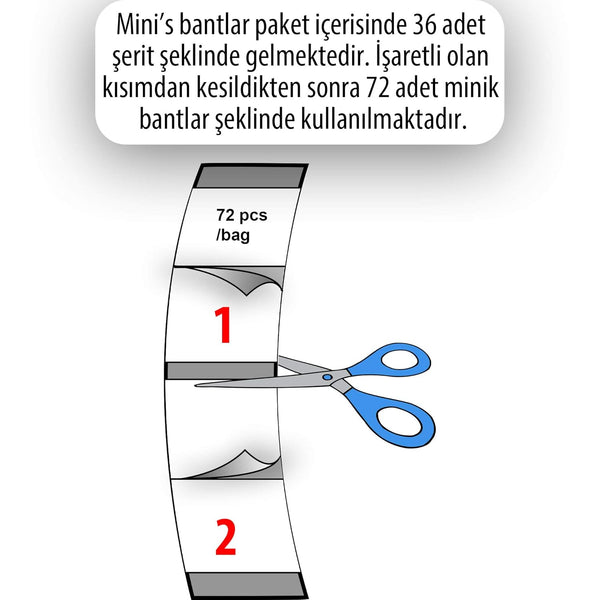 Sensi Tak Minis Double -Sided Tape Tabs - 72 Tabs