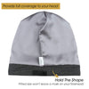 Focuscare Satin foret søvn Slouchy Cap Curly Girl Slap Headwear Gaver til krusete hårkvinner