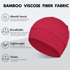 2PCS/4PCS 100% Bambus Viscose Beanies for Men Women Helmet Liner Lett sovende hette for cellegift Hårtap