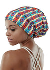 Focuscare Satin foret søvn Slouchy Cap Curly Girl Slap Headwear Gaver til krusete hårkvinner