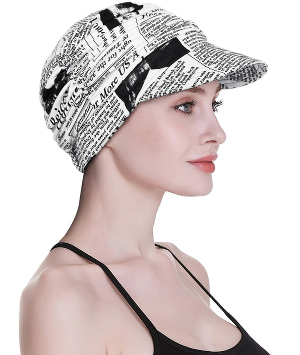 Focuscare Myk cellegift for kvinner, bambus baseball cap, turban for hårtap