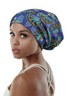 Focuscare Satin foret søvn Slouchy Cap Curly Girl Slap Headwear Gaver til krusete hårkvinner