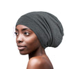 Focuscare Satin foret søvn Slouchy Cap Curly Girl Slap Headwear Gaver til krusete hårkvinner
