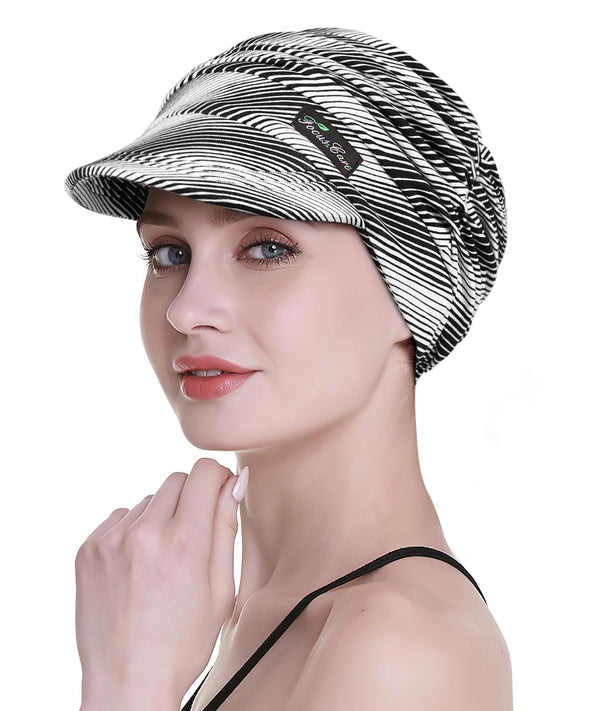 Focuscare Myk cellegift for kvinner, bambus baseball cap, turban for hårtap