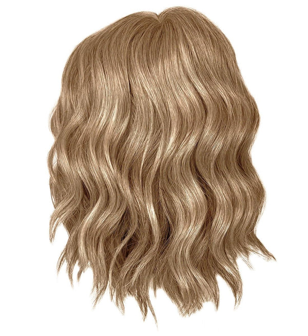 Gabor Conquer The Waves Designer Series Wig, Tusled Waves Mid-Length Bob Style, Gjennomsnittlig takstørrelse, GF14-22SS Sandy Blonde