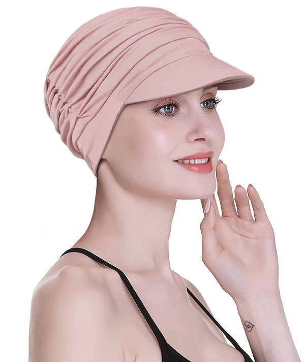Focuscare Myk cellegift for kvinner, bambus baseball cap, turban for hårtap