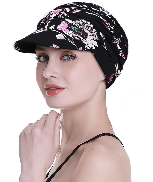 Focuscare Myk cellegift for kvinner, bambus baseball cap, turban for hårtap