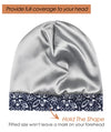 Focuscare Satin foret søvn Slouchy Cap Curly Girl Slap Headwear Gaver til krusete hårkvinner