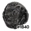 Menn toupee hårsystem Ultra tynn hudhårstykke europeisk menneskehår erstatning 0,02-0,10 mm v-loop toupee for menn. (2# Darkest Brown, 8x10-0.06mm-0.08mm V-loop)