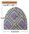 Focuscare Satin foret søvn Slouchy Cap Curly Girl Slap Headwear Gaver til krusete hårkvinner