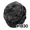 Menn toupee hårsystem menneskehår erstatning for menn 0,04 mm ultra tynn hud toupee for menn v-looped hårstykke (220# mørkest brun med 20% grå, 8x10 "-100% lys med-lys tetthet)