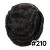 Menn toupee hårsystem menneskehår erstatning for menn 0,04 mm ultra tynn hud toupee for menn v-looped hårstykke (220# mørkest brun med 20% grå, 8x10 "-100% lys med-lys tetthet)