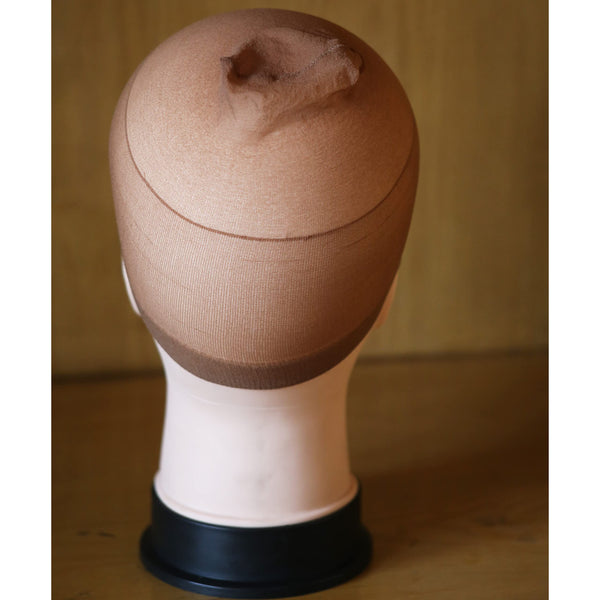 12 stk nylon parykkhetter for kvinner og menn nylon parykkhetter (beige)