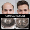 Generisk toupee for menn hårsystem fransk blonder front herre toupee europeisk menneskehår stykke fint mono hår erstatningssystem (1b# av svart, 8x10 ""-120% middels lys til middels tetthet)