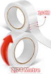 Walker Tape Premium limrulle 19 mm Sterk limeffekt Dobbeltsidige parykker Toupees