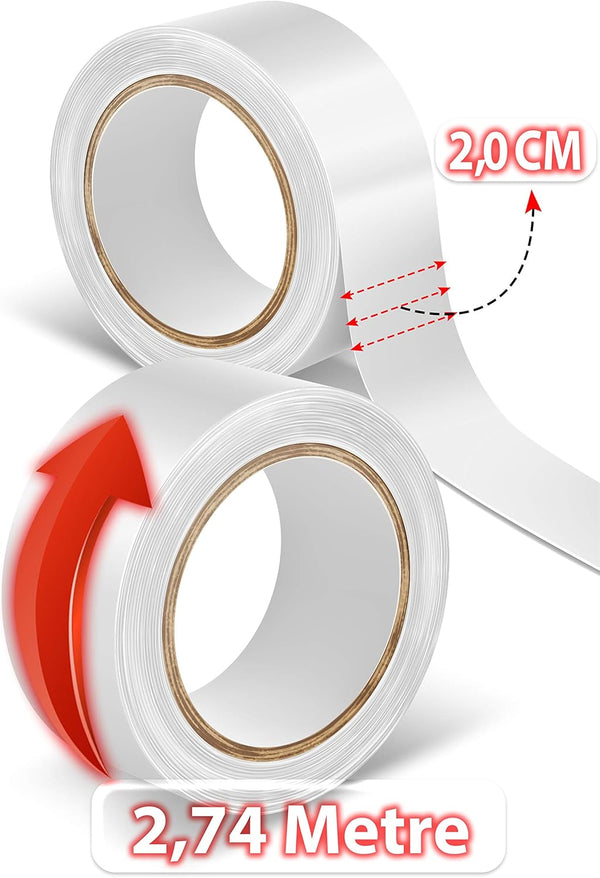 Walker Tape Premium limrulle 19 mm Sterk limeffekt Dobbeltsidige parykker Toupees