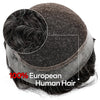 Blavzehair herre toupee sveitsiske blonder hårstykker europeiske humarhair erstatningssystem naturlig hårfestetuppe for menn lemmer med pu menn hårsystem. (1B# av svart, 6 "x9).