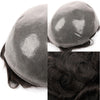Menn toupee hårsystem menneskehår erstatning for menn 0,04 mm ultra tynn hud toupee for menn v-looped hårstykke (220# mørkest brun med 20% grå, 8x10 "-100% lys med-lys tetthet)