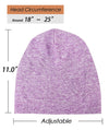 Focuscare Satin foret søvn Slouchy Cap Curly Girl Slap Headwear Gaver til krusete hårkvinner