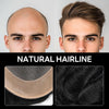 Generisk hårsystem for menn toupee fin mono hårstykke europeisk menneskehår erstatning npu hud rundt toupee for menn (5# middels lysebrun, 8x10 ""-120% middels lys til middels tetthet)