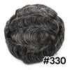 Generisk toupee for menn hårsystem fransk blonder front herre toupee europeisk menneskehår stykke fint mono hår erstatningssystem (1b# av svart, 8x10 ""-120% middels lys til middels tetthet)