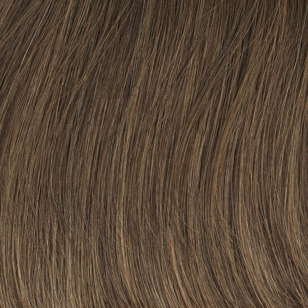 Søt snakk luksuriøs håndbundet hakelengde lagdelt parykk av hairuwear, gjennomsnittlig hette, GL2-6 svart kaffe