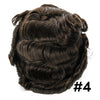 Menn toupee hårsystem menneskehår erstatning for menn 0,04 mm ultra tynn hud toupee for menn v-looped hårstykke (220# mørkest brun med 20% grå, 8x10 "-100% lys med-lys tetthet)