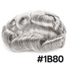 Sveitsisk blonder toupee for menn hårstykke europeisk humanhair erstatningssystem blonder front menn toupee blekepåde hårstykke. (320# mørkebrun med 20% grå, 6x8 "-100% lysmed-lys-tetthet)