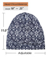 Focuscare Satin foret søvn Slouchy Cap Curly Girl Slap Headwear Gaver til krusete hårkvinner