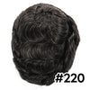 Menn toupee hårsystem menneskehår erstatning for menn 0,04 mm ultra tynn hud toupee for menn v-looped hårstykke (220# mørkest brun med 20% grå, 8x10 "-100% lys med-lys tetthet)