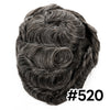 Menn toupee hårsystem Ultra tynn hudhårstykke europeisk menneskehår erstatning 0,02-0,10 mm v-loop toupee for menn. (2# Darkest Brown, 8x10-0.06mm-0.08mm V-loop)