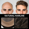 Generisk hårsystem for menn toupee fin mono hårstykke europeisk menneskehår erstatning npu hud rundt toupee for menn (5# middels lysebrun, 8x10 ""-120% middels lys til middels tetthet)